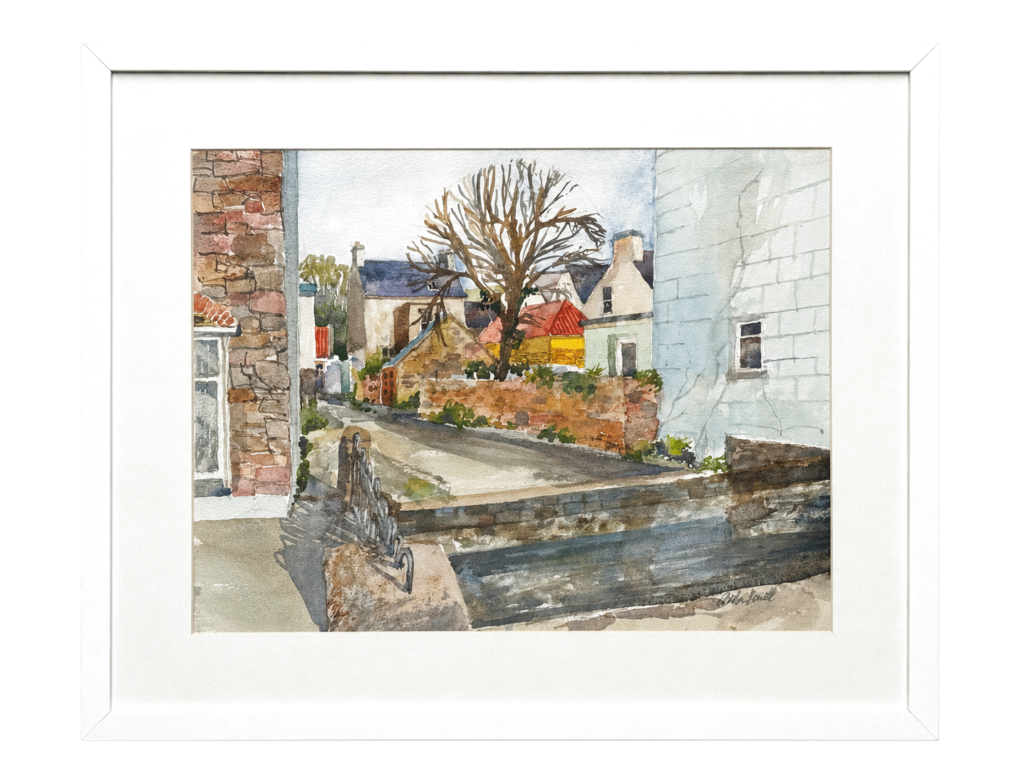Village Courtyard by the Water
