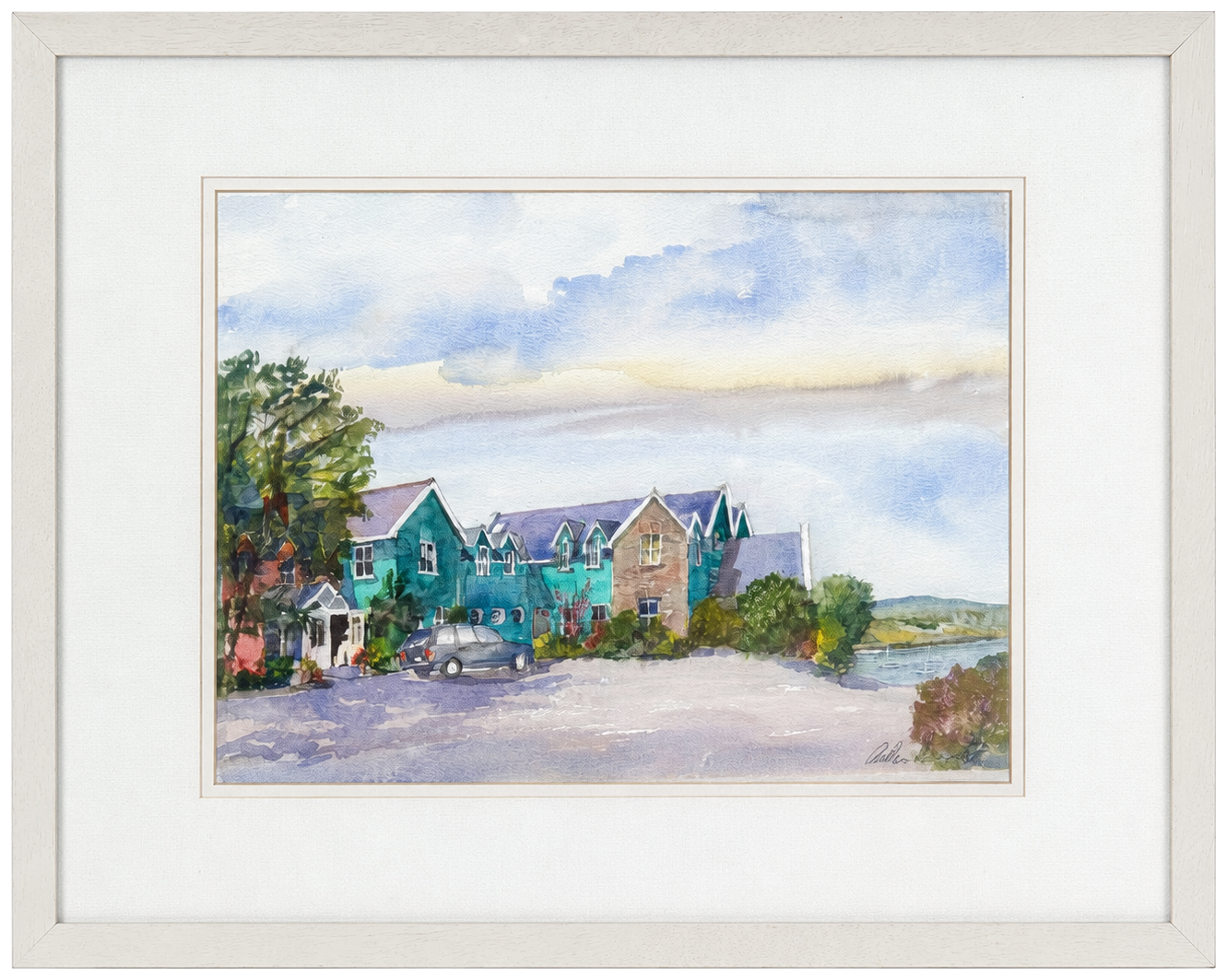 Emerald Green House Overlooking the Estuary